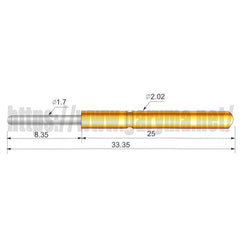 100Pcs Test Probes Pogo Pin Receptacle P125-A P125-B P125-D P125-E2 P125-G2 P125-H P125-J P125-Q1 P125-Q2 P125-T2 R125-2S R125-4S