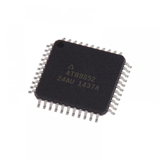 2Pcs AT89S52 AT89S52-24AU Programmer Microcontroller Patch Franchise Chip QFP-44