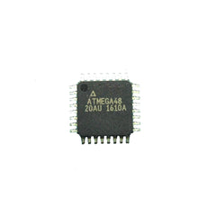 2Pcs ATMEGA48-20AU 8-bit Microcontroller with 8K Bytes In-System Programmable Flash QFP-32