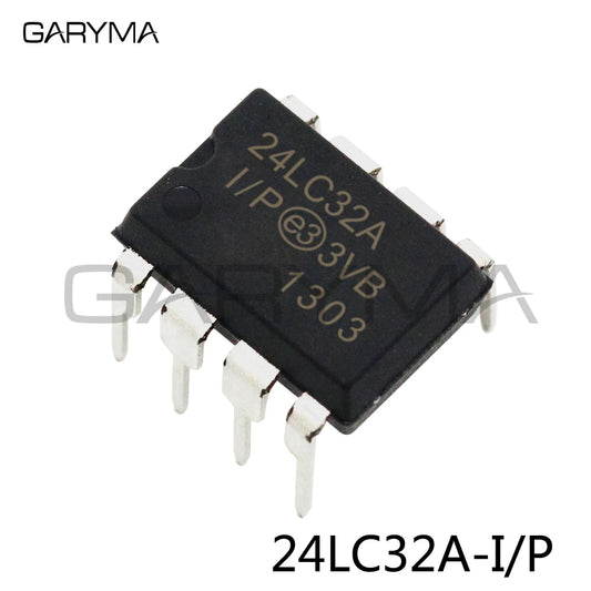 20 шт. 24LC32A-I/P EEPROM, последовательный 2-проводной DIP-8-контактный разъем 