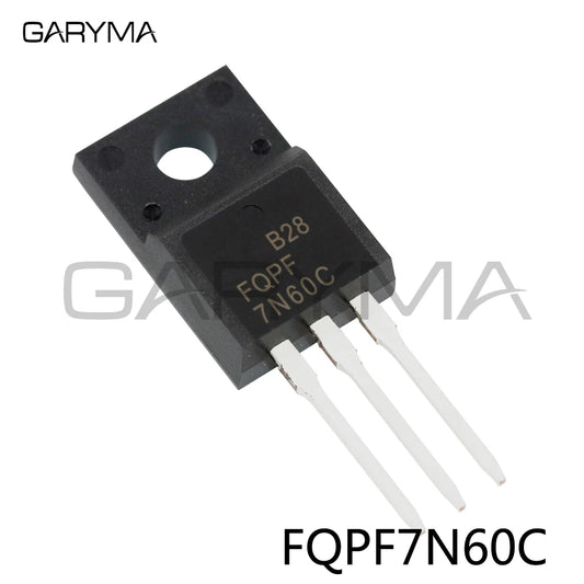 10 件 FQPF7N60C 7N60C N 沟道 MOSFET TO-220