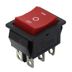 5Pcs KCD4 6Pin Rocker Switch 2/3 Position Boat Button Power Switch with Light On-Off-On On-Off 16A 250VAC/20A 125VAC 32*25mm