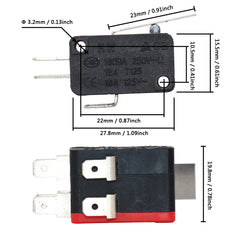 5 шт. микропереключатель V-15-2C25 V-152-2C25 V-155-2C25 V-156-2C25 двойной тактовый концевой выключатель микродвижения