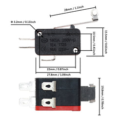 5 шт. микропереключатель V-15-2C25 V-152-2C25 V-155-2C25 V-156-2C25 двойной тактовый концевой выключатель микродвижения