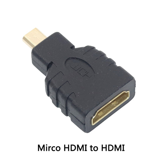 1 шт. позолоченный адаптер HDMI 90 270 градусов прямоугольный микро мини HDMI штекер-мама для HDTV 1080P удлинитель кабеля