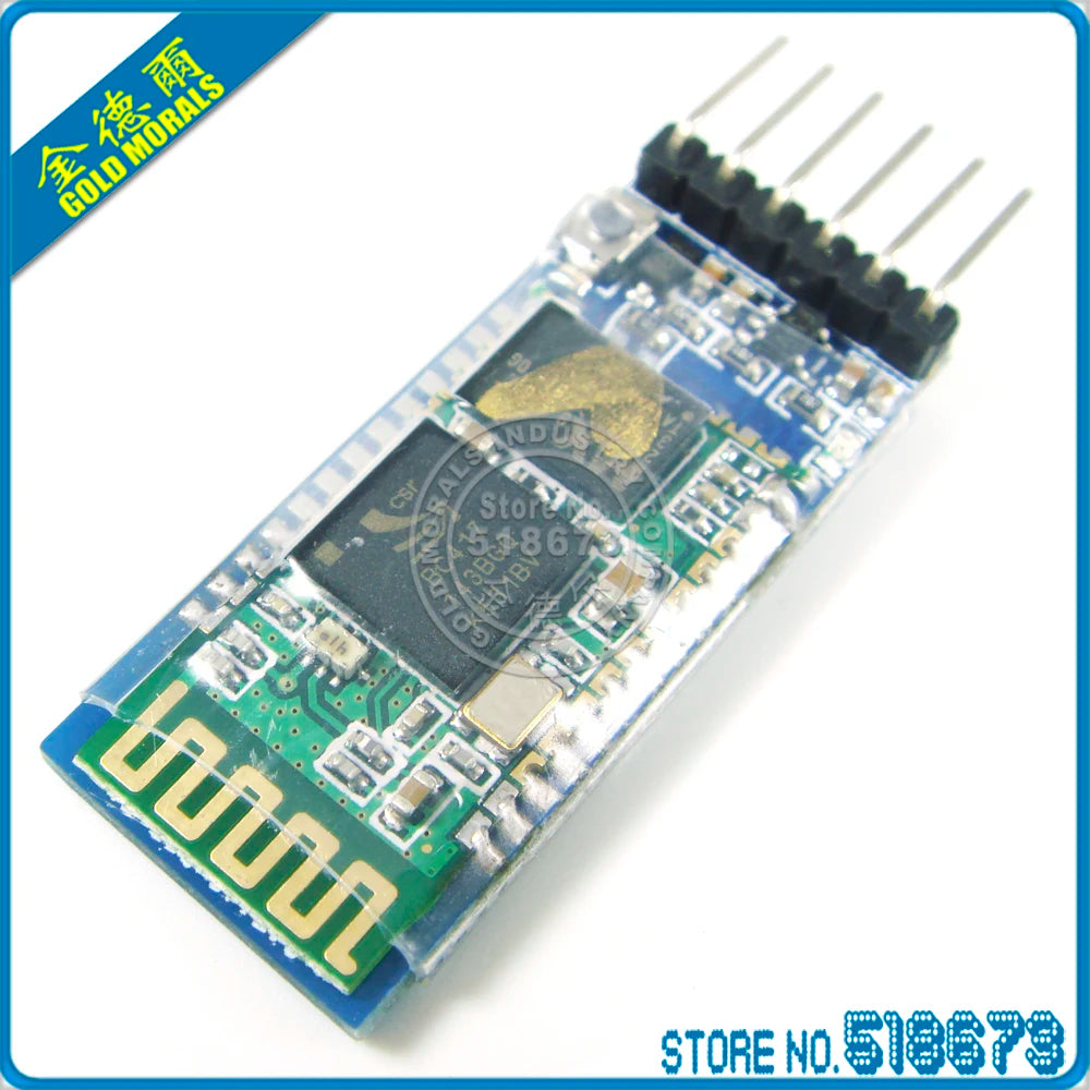 HC05 HC-05 Master-slave 6pin JY-MCU Anti-Reverse Integrated Bluetooth Serial Pass-through Module Wireless Serial