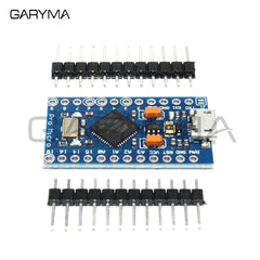 Pro Micro ATmega32U4 5V/16MHz 模块，带 2 排针头 MINI USB MICRO USB，适用于 Arduino