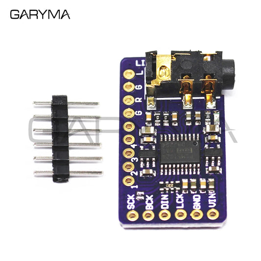 接口 I2S PCM5102A DAC 解码器 GY-PCM5102 I2S 播放器模块适用于 Raspberry Pi pHAT 格式板数字 PCM5102 音频板