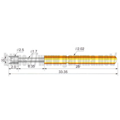 100Pcs Test Probes Pogo Pin Receptacle P125-A P125-B P125-D P125-E2 P125-G2 P125-H P125-J P125-Q1 P125-Q2 P125-T2 R125-2S R125-4S