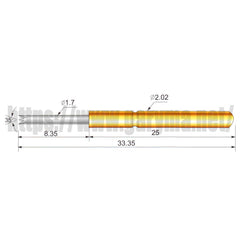 100Pcs Test Probes Pogo Pin Receptacle P125-A P125-B P125-D P125-E2 P125-G2 P125-H P125-J P125-Q1 P125-Q2 P125-T2 R125-2S R125-4S