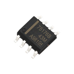 10Pcs SN75176BDR Low-Power, Slew-Rate-Limited RS-485/RS-422 Transceivers SOP-8pin