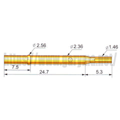 100Pcs Test Probes Pogo Pin Receptacle P125-A P125-B P125-D P125-E2 P125-G2 P125-H P125-J P125-Q1 P125-Q2 P125-T2 R125-2S R125-4S